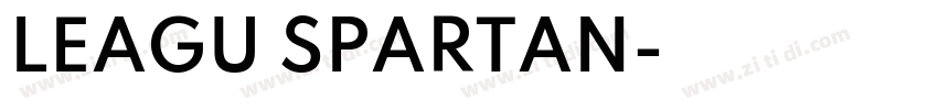 LEAGU SPARTAN字体转换